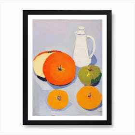 Butternut Squash Tablescape vegetable Art Print