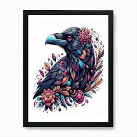 Crow ca Art Print