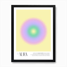 Aura Yellow Art Print