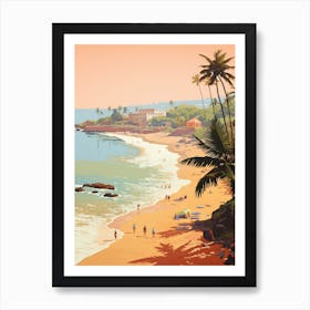 Anjuna Beach Goa India Golden Tones 4 Art Print