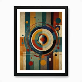 Abstract Circles Canvas Print 3 Art Print