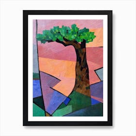 Olive Tree Cubist Art Print