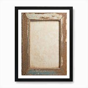 Vintage Textured Cardboard Frame Weathered Edges Elevated Corners Suggest Age And History Nestled (1) Art Print