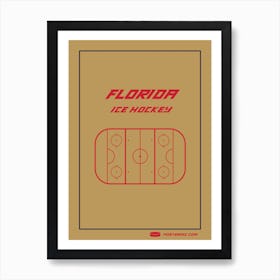 Florida Ice Hockey Art Print