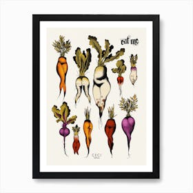 Sexy Root Vegetables  Art Print