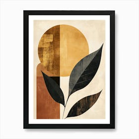 Abstract Leaf Canvas Print Art Print