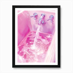 Pink Bath 3 Art Print