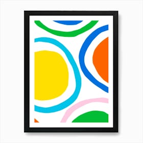 Colorful Circles 16 Art Print