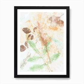 Minimal Botanical Leaves Art Print