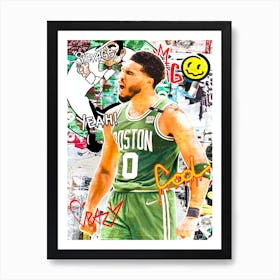 Jayson Tatum Boston Celtics Art Print