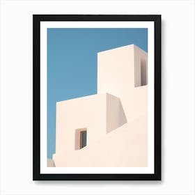 White Building In Santorini Art Print