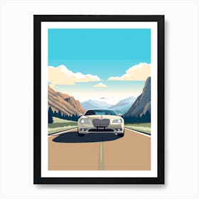 A Chrysler 300 In The The Great Alpine Road Australia 3 Art Print