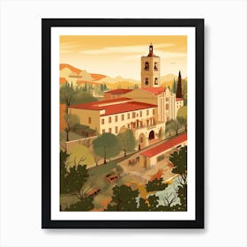 Guadalajara Mexico Illustration 2 Art Print