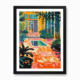 Hidcote Manor Garden, United Kingdom, Painting 7 Art Print