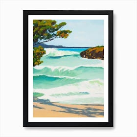 Werri Beach, Australia Contemporary Illustration 1  Art Print