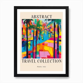 Abstract Travel Collection Poster Mumbai India 1 Art Print