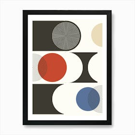 Abstract Circles 1 Art Print