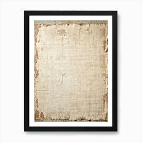 Ancient Weathered Sheet Of Old Canvas Resting On A Vintage Wall Clean And Empty With A Seamless P (2) Art Print