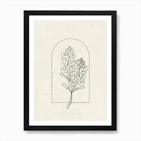 Bluebonnet Flower Art Print