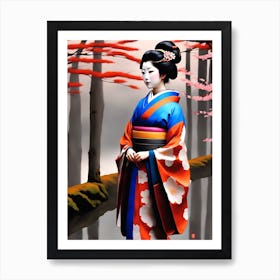 Geisha Art 2 Art Print