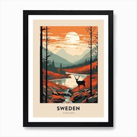 Kungsleden Sweden 2 Vintage Hiking Travel Poster Art Print