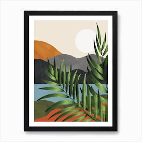 Abstract Tropical Art 4 Art Print