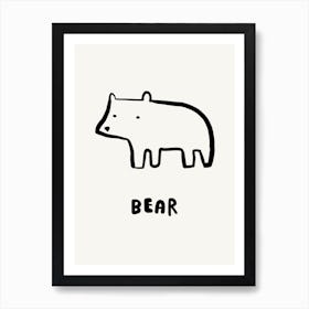 Bear Illustration Art Print