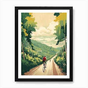 Camino De Santiago Spain 1 Vintage Travel Illustration Art Print