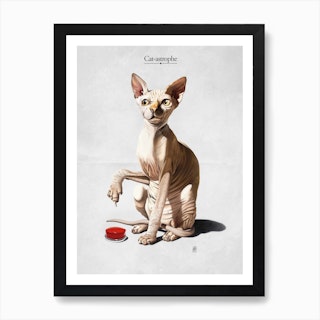 Cat-astrophe Art Print