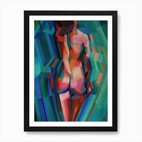 Cubist Nude 02 (2013) Art Print