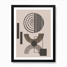 Abstract Geometric Shapes Art Print