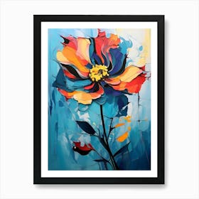 Abstract Flower Painting 27 Art Print