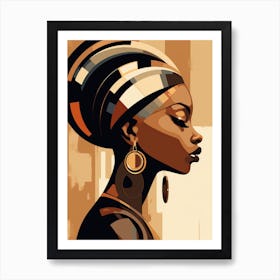 African Woman Portrait 6 Art Print