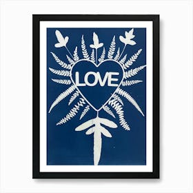 Love Ferns Art Print