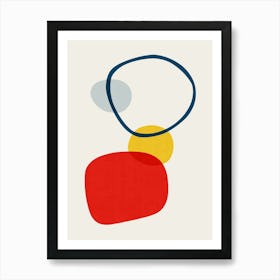 Colorful abstract shapes 3 1 Art Print