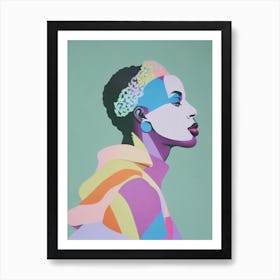 Boney M Colourful Illustration Art Print