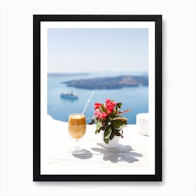 Greek Iced Coffee Art Print