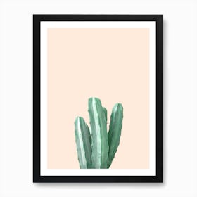 Pink Cactus Art Print