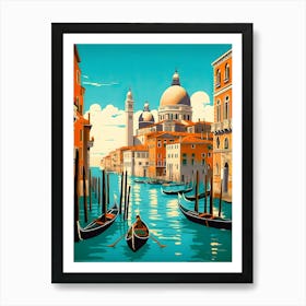 Venice Italian Summer Vintage Travel Art Print