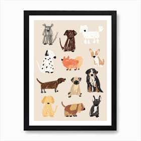 Dogs Art Print