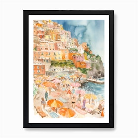 Summer In Positano 3 Art Print
