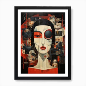 Woman'S Face Art Print