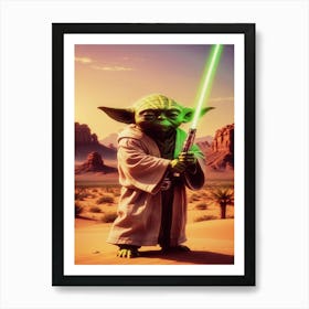 Star Wars Yoda Art Print