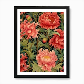 Peony Wallpaper 2 Art Print