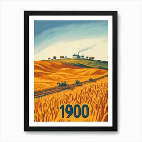 Aihrgdesign A Nostalgic Poster Of The 1900 Countryside Featur 10859182 53e0 4e98 B680 Af566de1dd38 3 Art Print