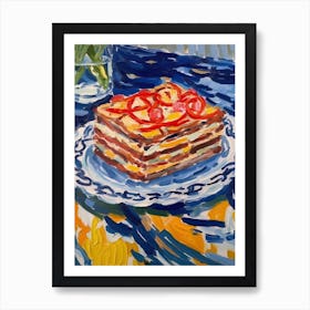 Mille Feuille Painting 4 Art Print