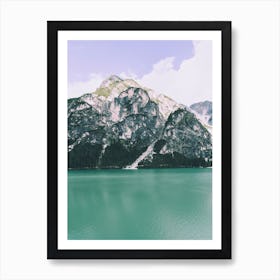 Pragser Wildsee Lake, Italy Art Print