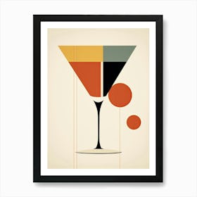 Mid Century Modern Manhattan Floral Infusion Cocktail 2 Art Print