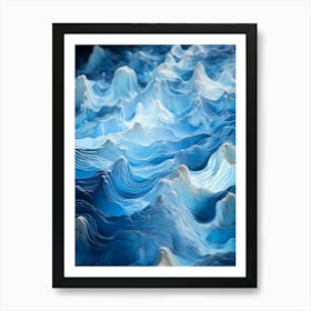 Waves Of Blue Art Print