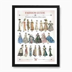 Women'S Fashion Guide Art Print